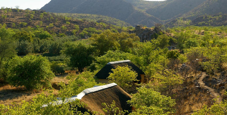 Huab lodge Arial view 